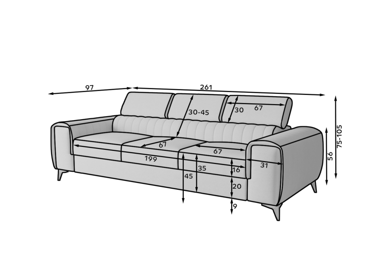 Раскладной диван - Laurence (Pаскладной)