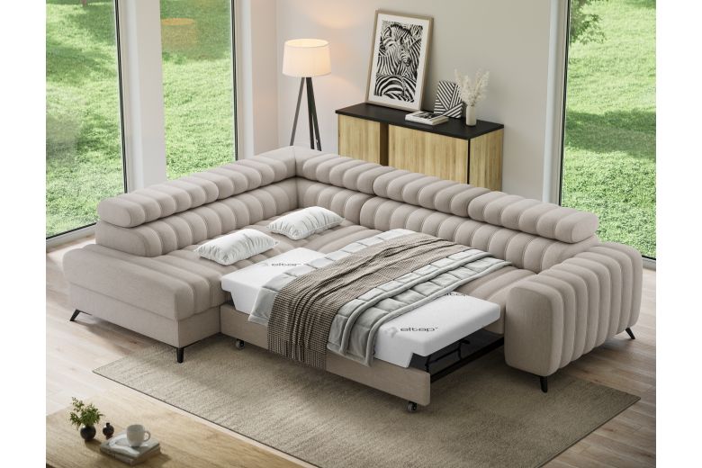 Corner sofa - Kanedo (Pull-out bed with storage box)