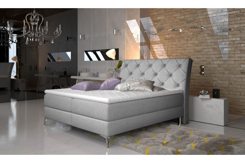 Boxspring bed - Adel (With storage box)