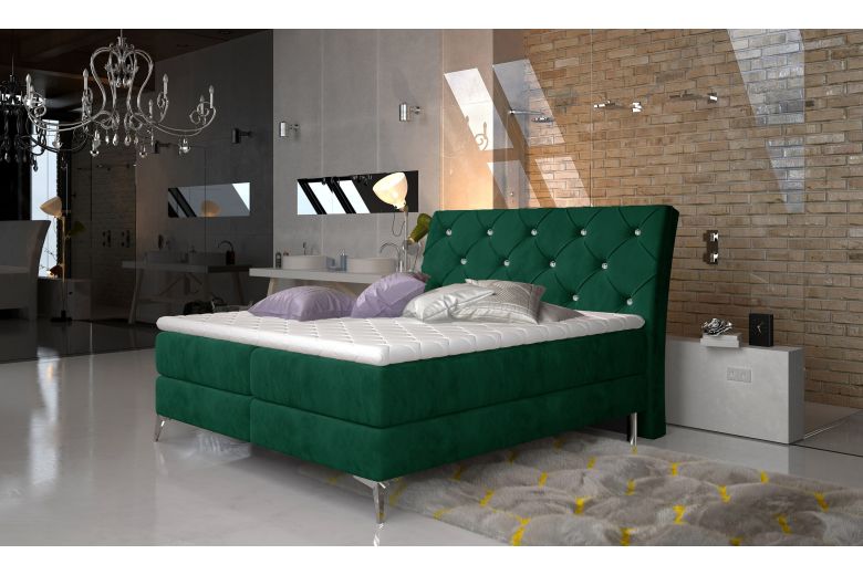 Boxspring bed - Adel (With storage box)