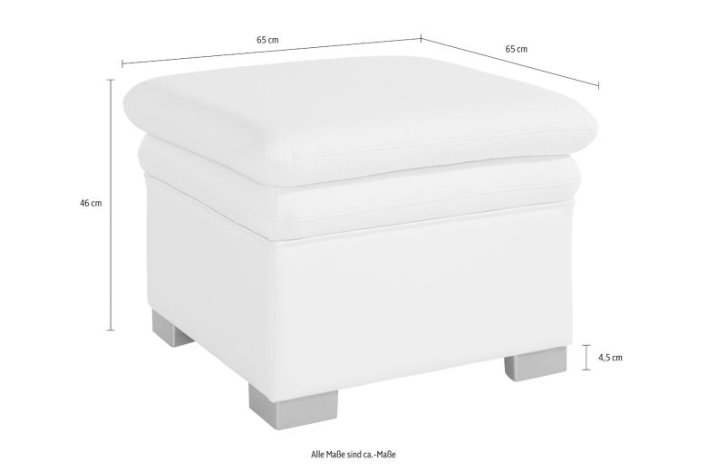 Leather furniture set 3+2 - Leandra ar pufu with hocker