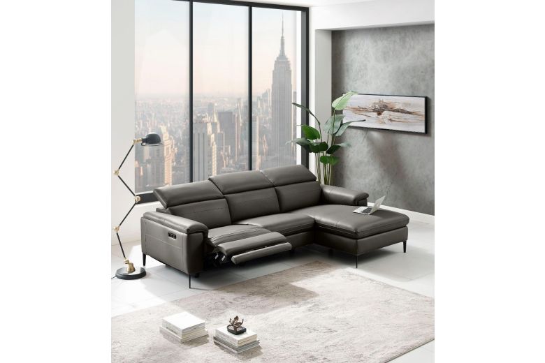 Leather corner sofa - Sacramento