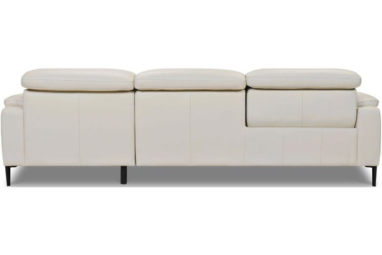Leather corner sofa - Sacramento with footstool