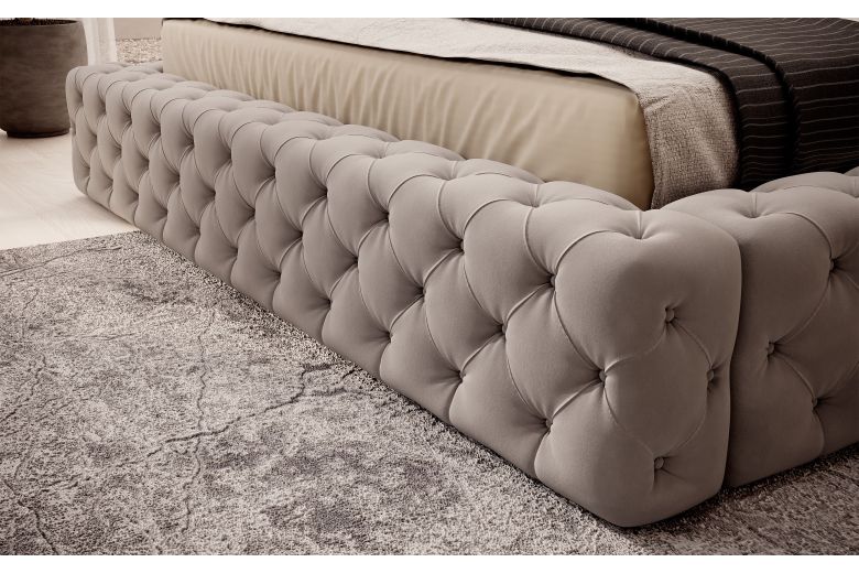 Upholstered bed 160x200 - Princce (With storage box)