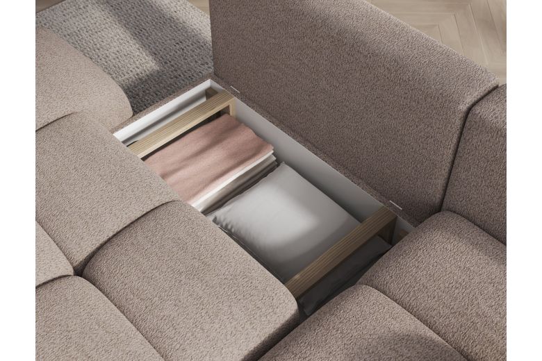 Corner sofa - Vittario (Pull-out bed with storage box)