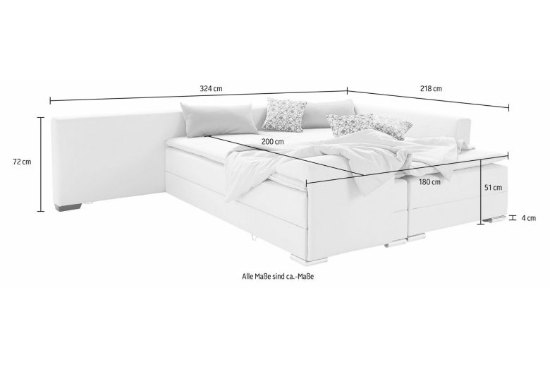 Corner sofa XL - NED (Pull-out bed with storage box)