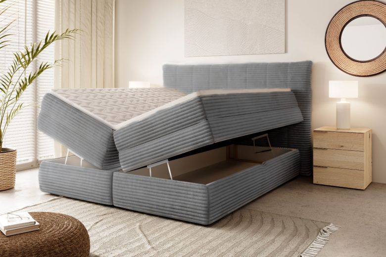 Boxspring bed 180x200 - Amber (With storage box)