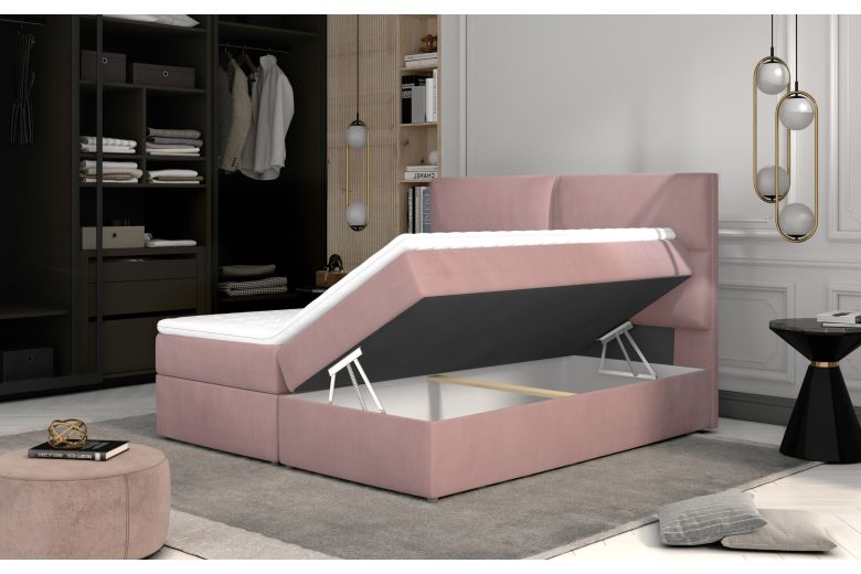 Boxspring bed - Amber (With storage box)