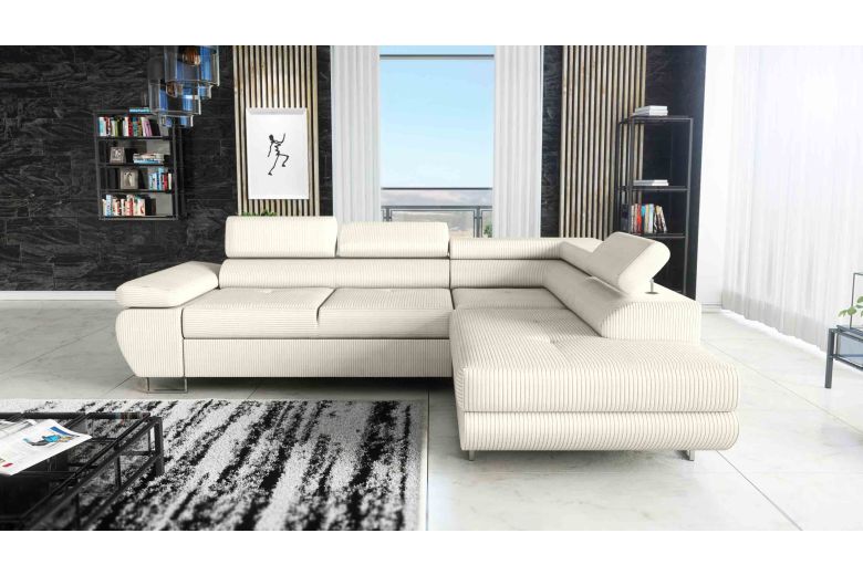 Corner sofa - Anton (Pull-out bed with storage box)