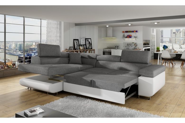 Corner sofa - Anton (Pull-out with storage box)
