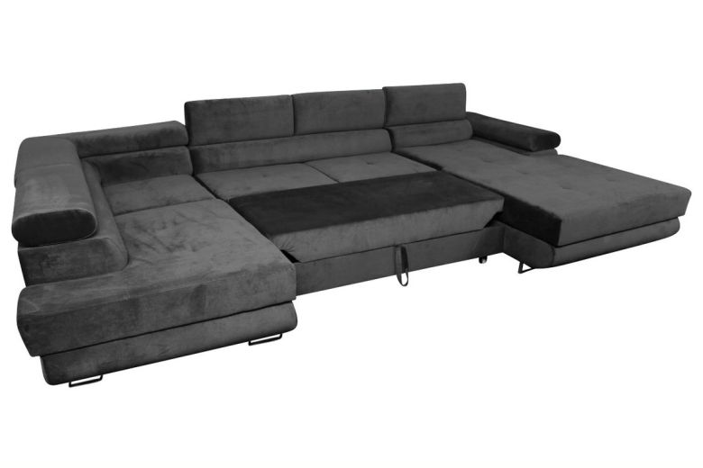 U shape sofa - Armando (Pull-out bed with storage box)