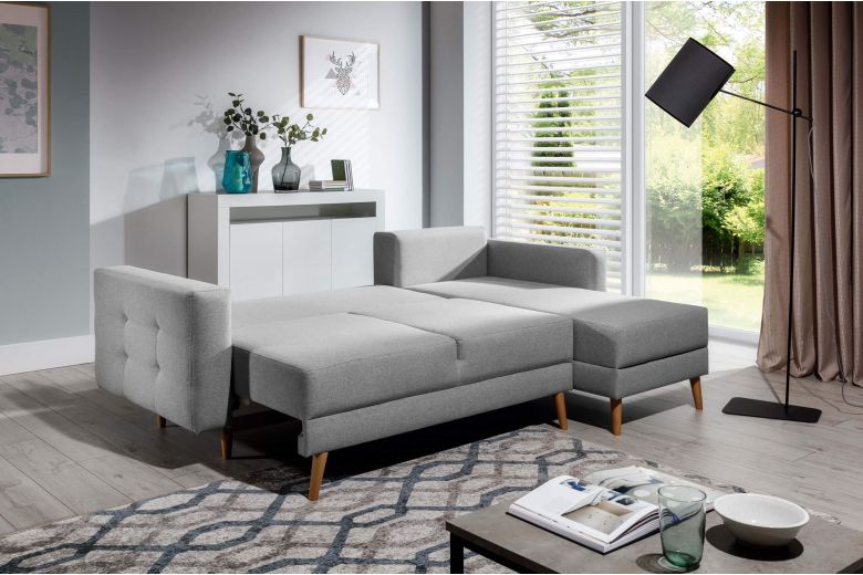 Угловой диван - Asgard L-P (Pаскладной с ящиком для белья)