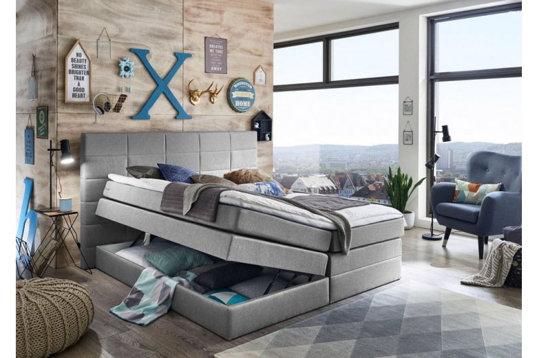 Boxspring bed 180x200 - Atlantic (With storage box)