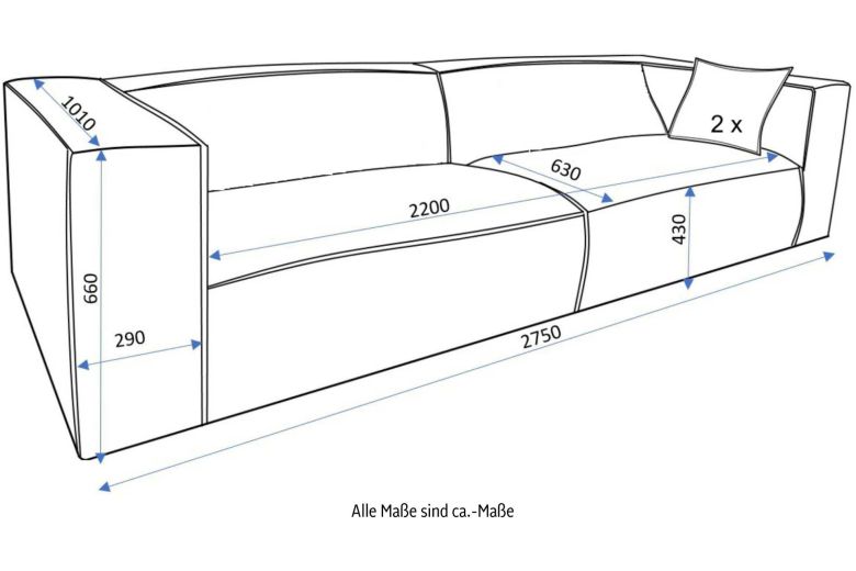 3 seat sofa - Backels