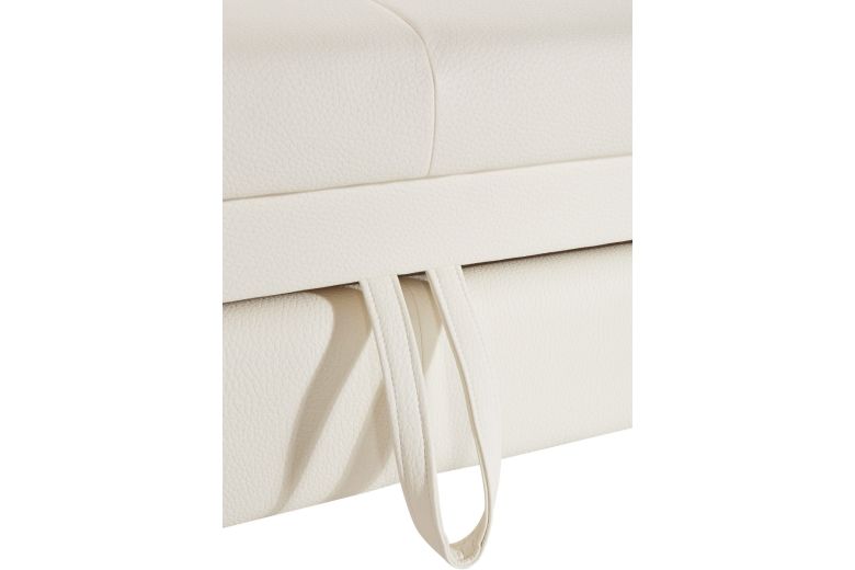 Leather corner sofa - Driver (Pull-out with storage box)