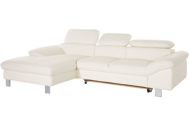 Leather corner sofa - Driver (Pull-out with storage box)