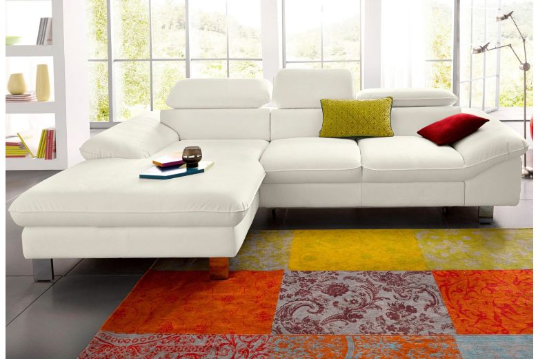 Leather corner sofa - Driver (Pull-out with storage box)