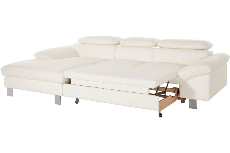 Leather corner sofa - Driver (Pull-out with storage box)