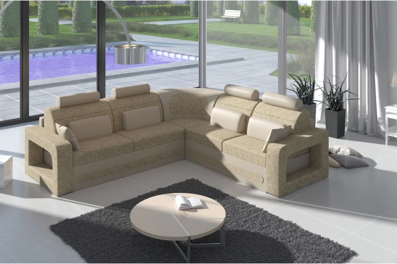 Corner sofa - Bergamo-P (Pull-out with storage box)