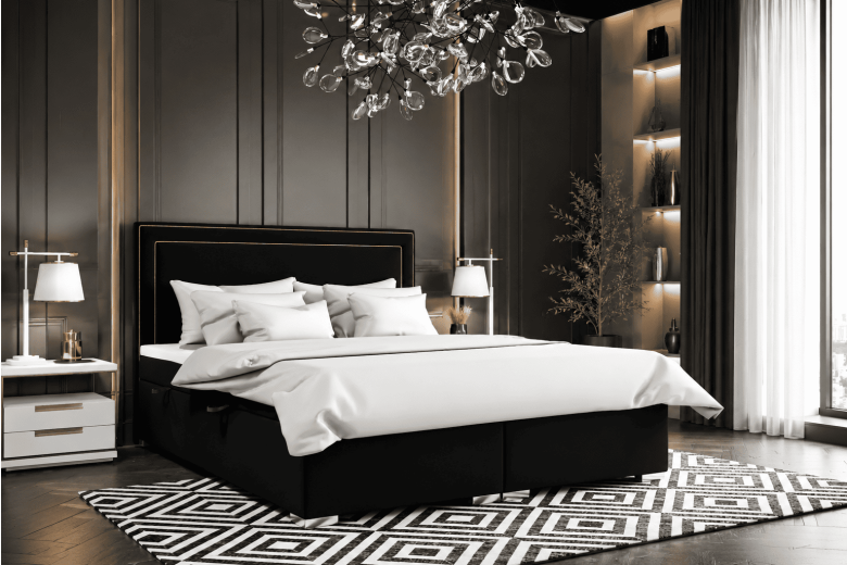 Boxspring bed 180x200 - Quarto (With storage box)