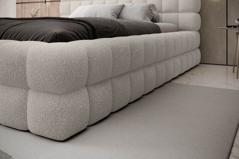 Kровать с обивкой 180x200 - Bed Dizzle, metal frame, gas lift, bedding box 180x200 (Pаскладной с ящиком для белья)