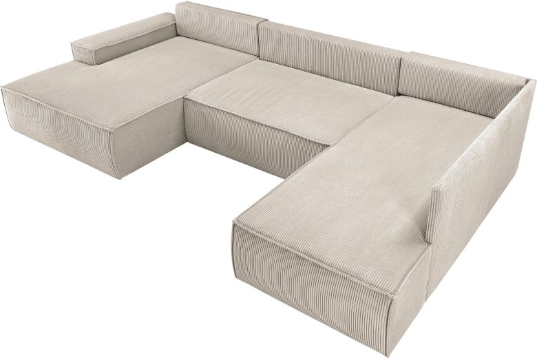 U shape sofa - Sherwood (Pull-out bed with storage box)