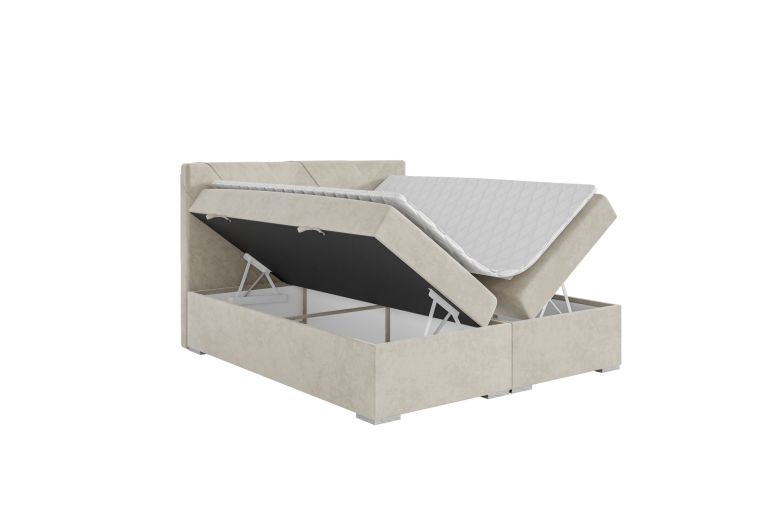 Boxspring bed 160x200 - Belize (With storage box)