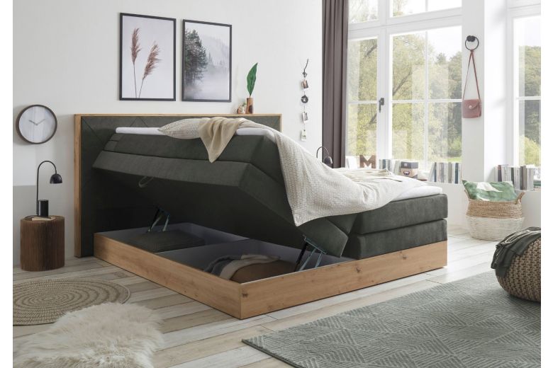 Boxspring bed 180x200 - Bellevue (With storage box)