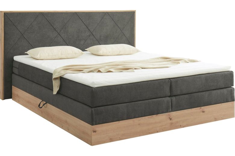 Boxspring bed 180x200 - Bellevue (Pull-out with storage box)