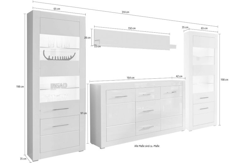 Wall unit - Bianco