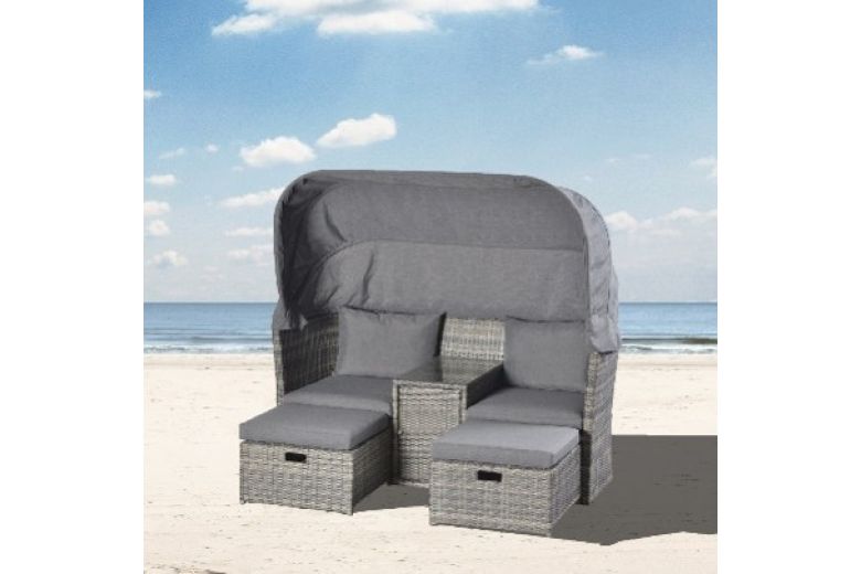 Outdoor furniture - Hooded beach chair-Blossom