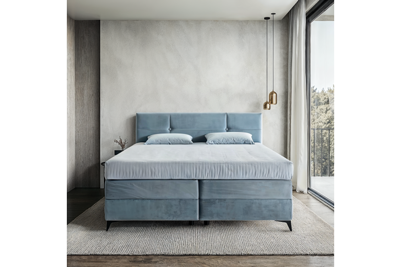 Boxspring bed 160x200 - Bonita (With storage box)