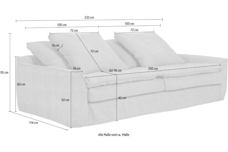 2,5 seat sofa - Sake
