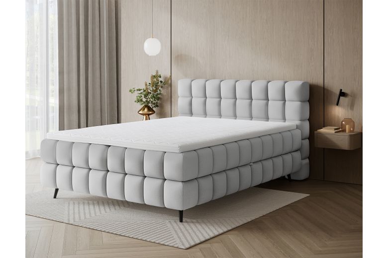 Boxspring bed - Sabeno (Pull-out bed with storage box)