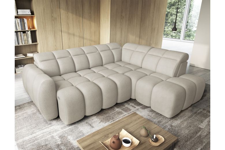 Corner sofa - Falconn (Pull-out bed with storage box)
