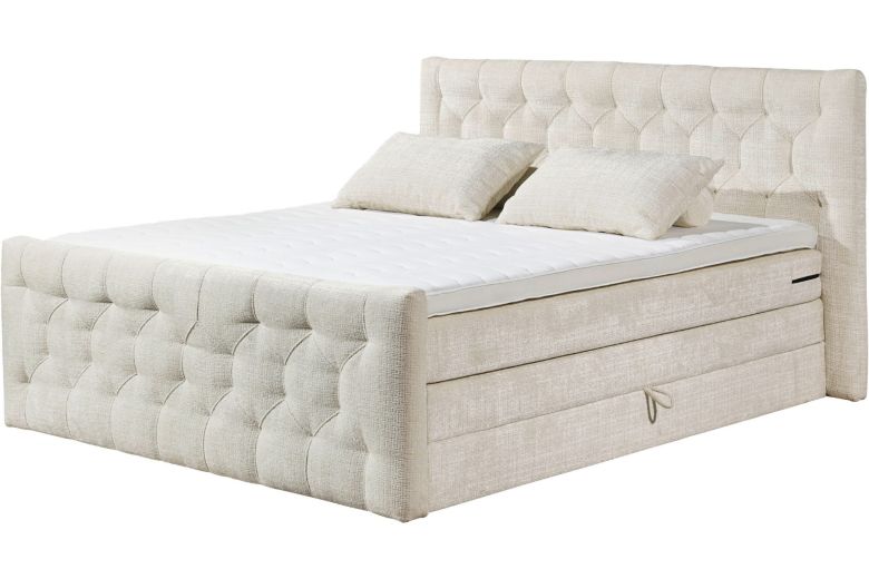 Boxspring bed 160x200 - Cashfield (With storage box)