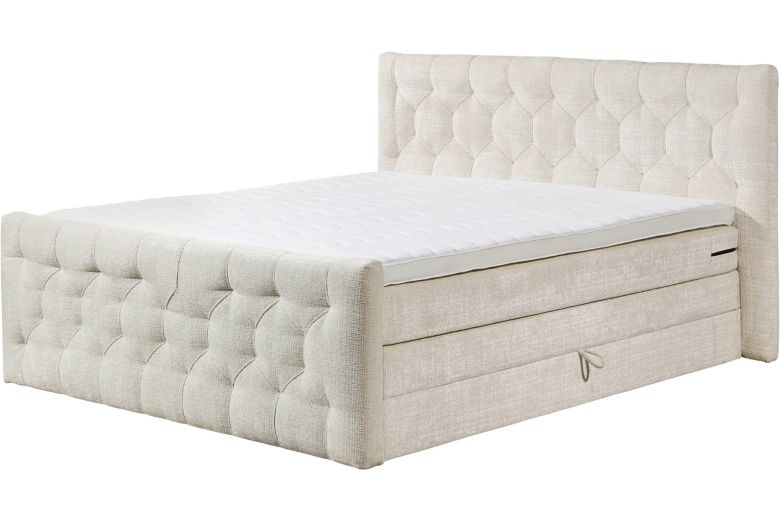 Boxspring bed 160x200 - Cashfield (With storage box)
