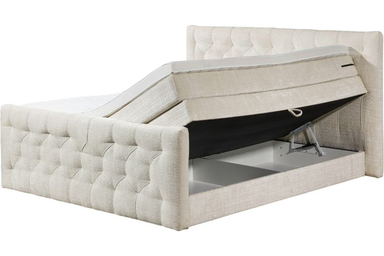 Boxspring bed 160x200 - Cashfield (With storage box)