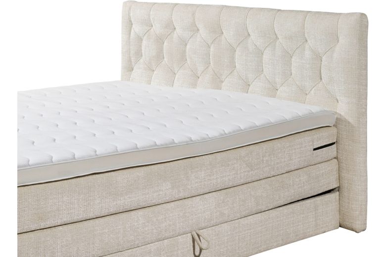 Boxspring bed 160x200 - Cashfield (With storage box)