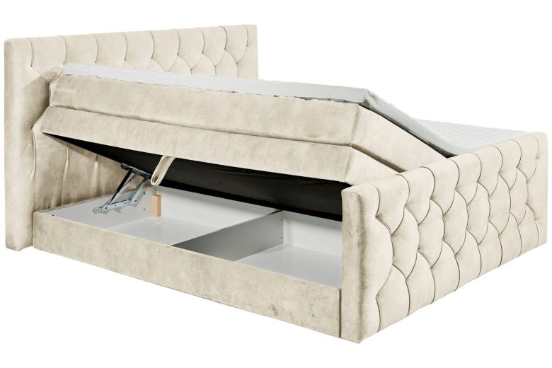 Boxspring bed 180x200 - Cashfield (With storage box)