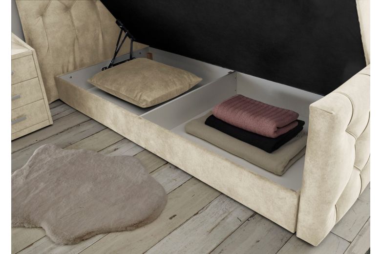 Boxspring bed 180x200 - Cashfield (With storage box)