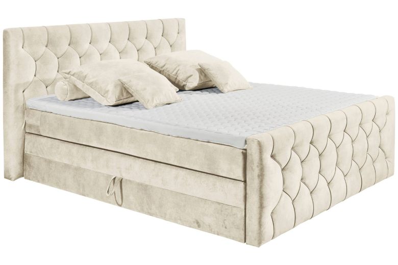 Boxspring bed 180x200 - Cashfield (With storage box)
