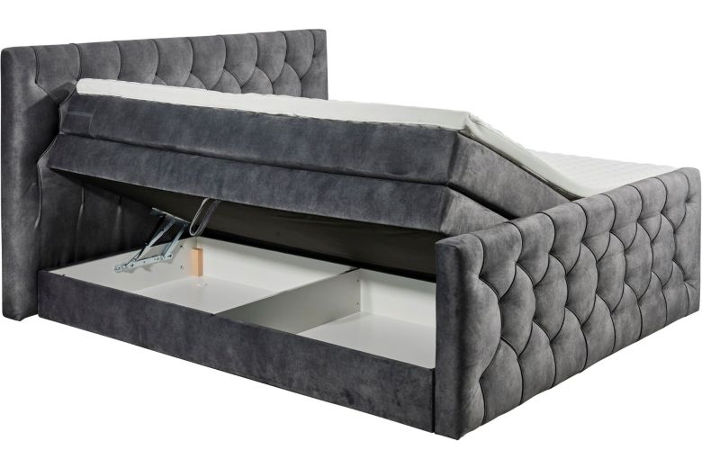 Boxspring bed 180x200 - Cashfield (With storage box)