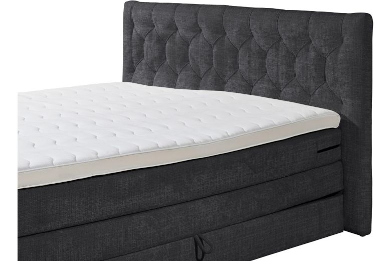 Boxspring bed 160x200 - Cashfield (With storage box)