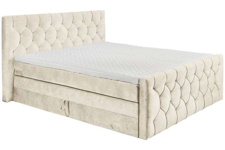 Boxspring bed 180x200 - Cashfield (With storage box)