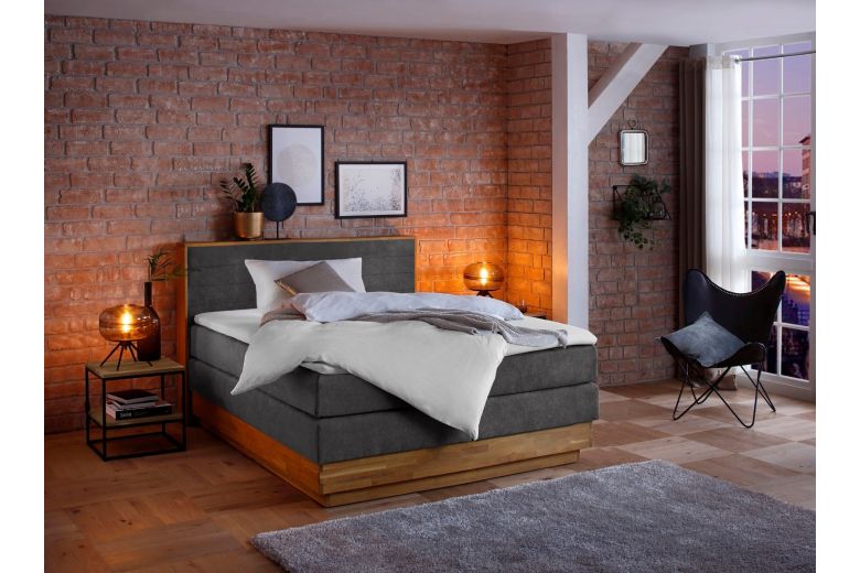 Boxspring bed 180x200 - Cavan (With storage box)