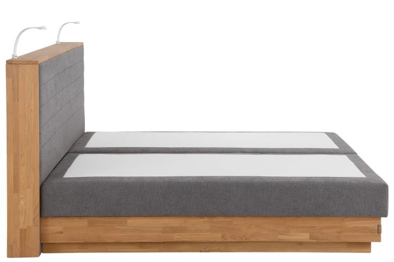Boxspring bed 180x200 - Cavan ar LED (With storage box)