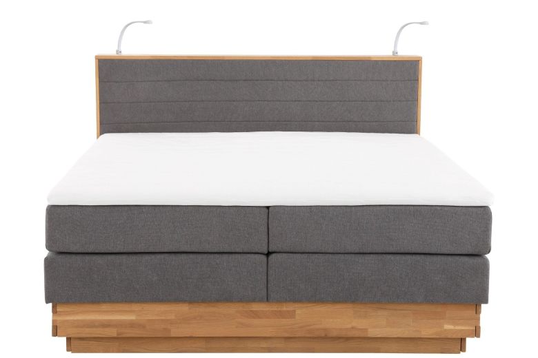 Boxspring bed 180x200 - Cavan ar LED (With storage box)