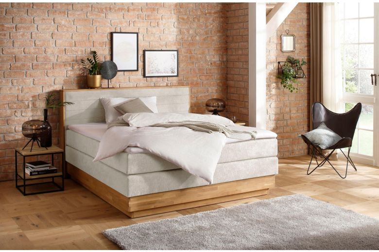 Boxspring bed 180x200 - Cavan (With storage box)