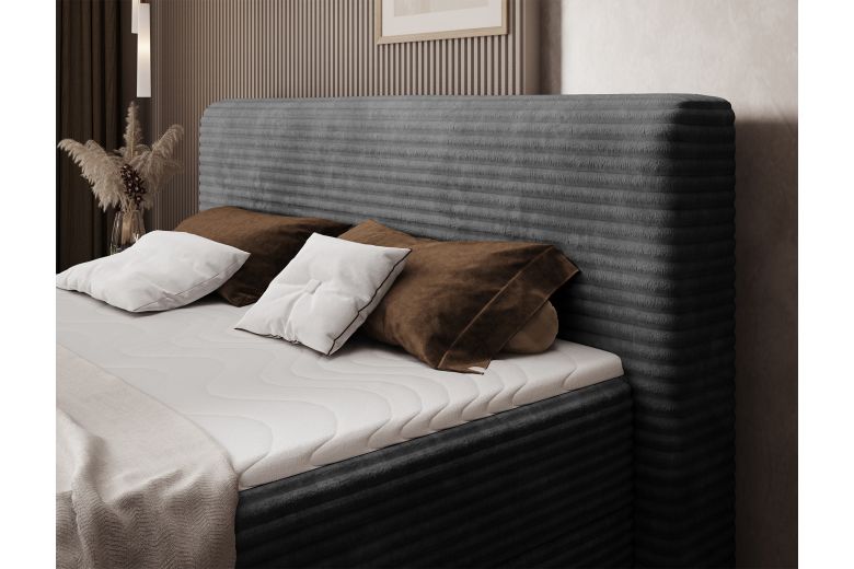 Boxspring bed 180x200 - Cortiko (Pull-out bed with storage box)